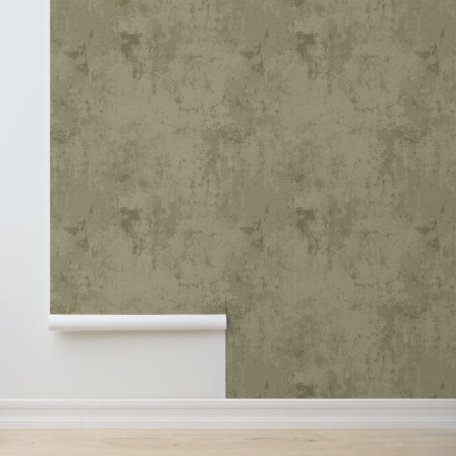 Papel pintado con patrón verde medio de esponja (Solicitud)