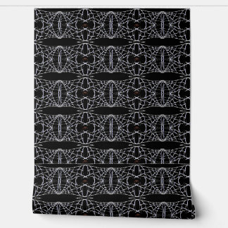 Papel pintado con patrones de arañas y telarañas
