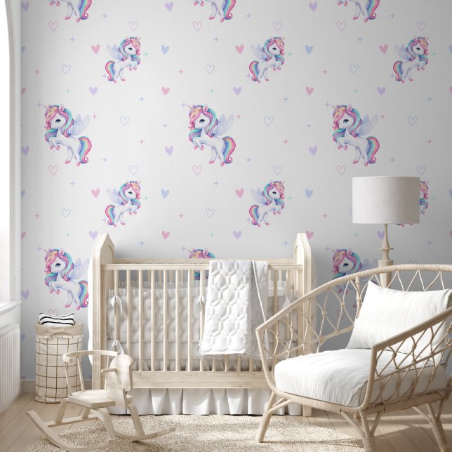 Papel pintado con un patrón moderno. (Niños)