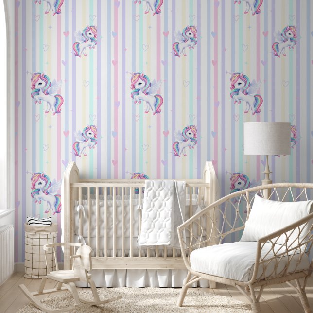 Papel pintado con un patrón moderno. (Niños)