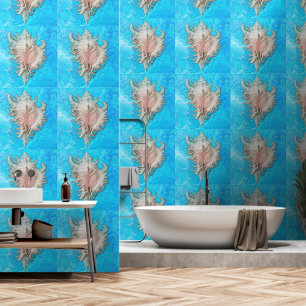 Papel Pintado Conch Shell "Beach Life"