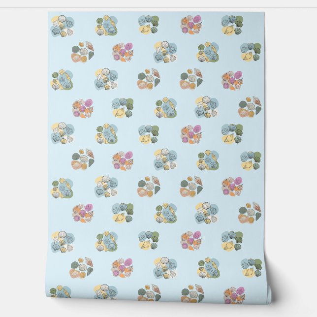 Papel Pintado Concha. Blobs de color (Desenrollar)