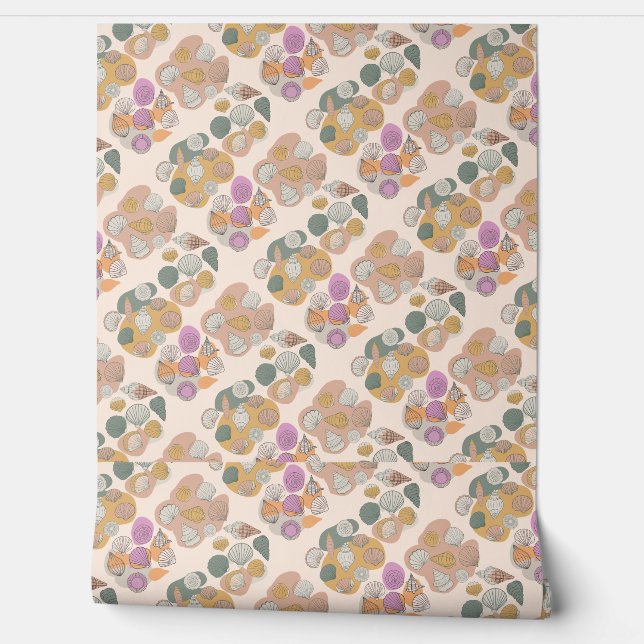 Papel Pintado Concha. Blobs de color (Desenrollar)