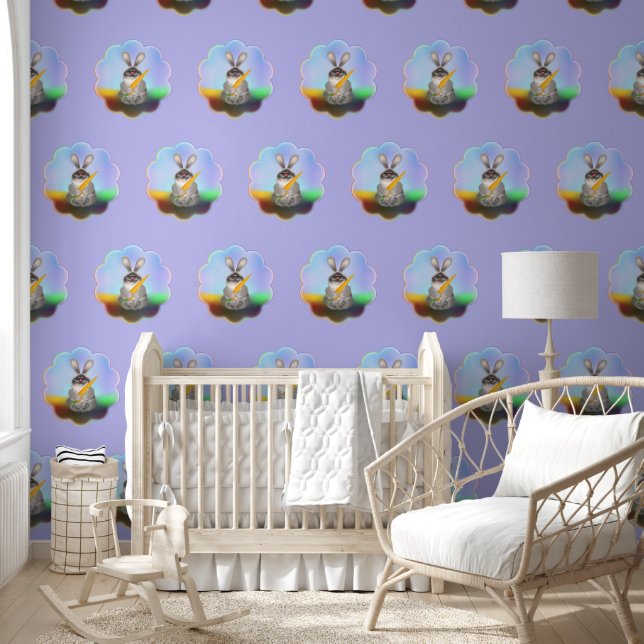 Papel Pintado Conejo con zanja (Niños)