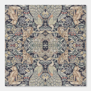 Papel Pintado Conejo William Morris, Peacock y Fox