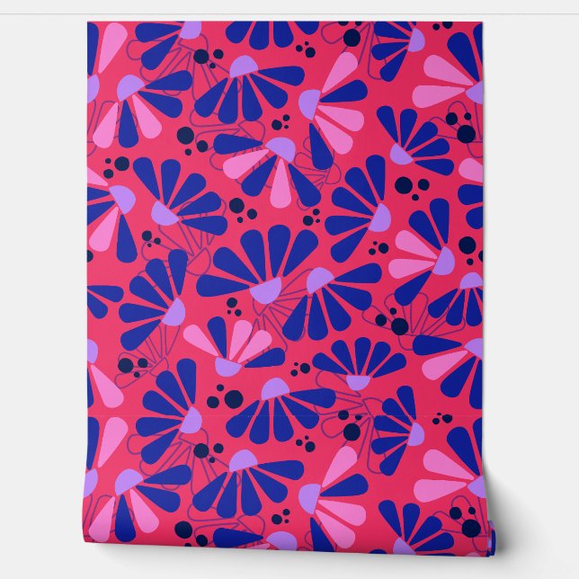 Papel Pintado Confetti de Coneflower sobre frambuesa (Desenrollar)