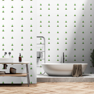 Papel Pintado Cono geográfico verde diseccionado