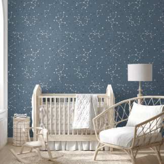 Papel Pintado Constelación Azul