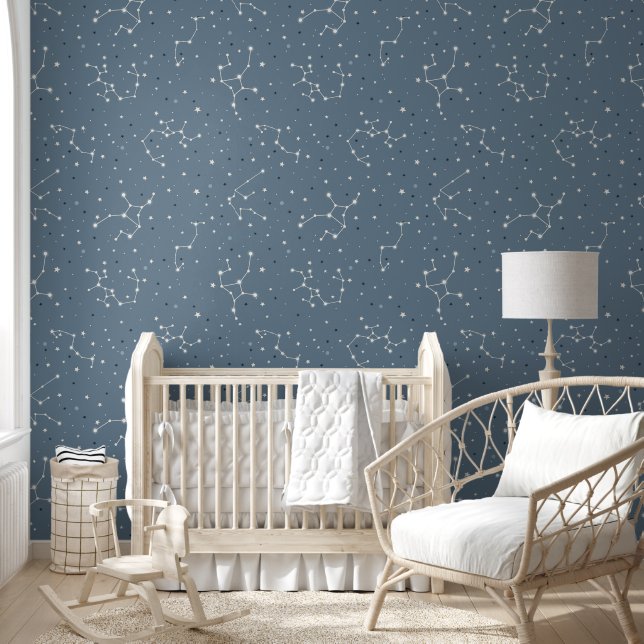 Papel Pintado Constelación Azul (Niños)