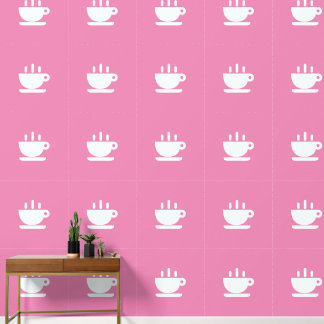 Papel Pintado Copa Blanca De Cocina Rosa Java