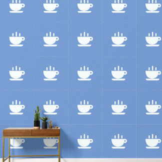 Papel Pintado Copa Blanca De La Cocina Azul De Java