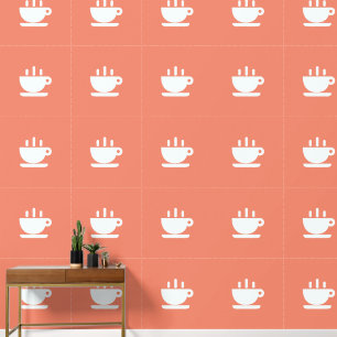 Papel Pintado Copa Blanca De La Cocina De Java Salmon