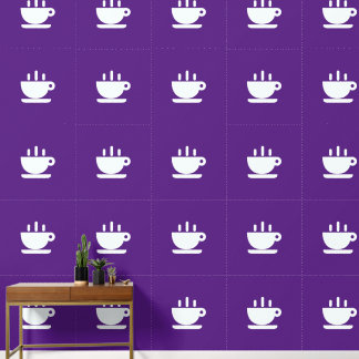Papel Pintado Copa Blanca De La Cocina Púrpura De Java