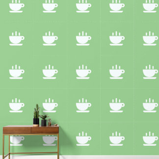 Papel Pintado Copa Blanca De La Cocina Verde De Java Sage