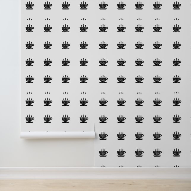 Papel Pintado Copa Java Black Floral Kitchen (Solicitud)