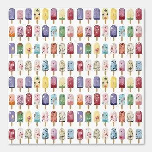 Papel Pintado Copas artesanales - Popsicle elegante