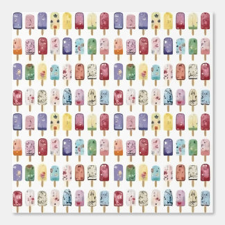 Papel Pintado Copas artesanales - Popsicle elegante