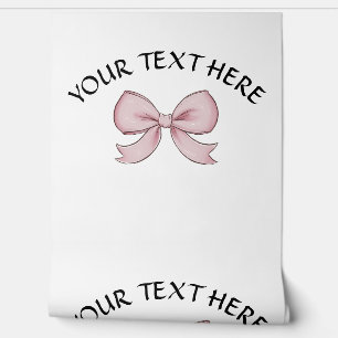 Papel Pintado Coqueta de texto con nombre personalizado de plega
