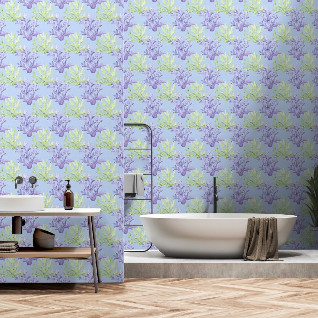Papel Pintado Corales acuarelas (Baño)