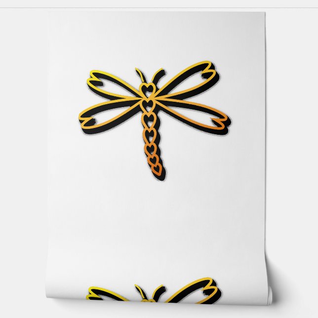 Papel Pintado Corazón de la libélula (Desenrollar)