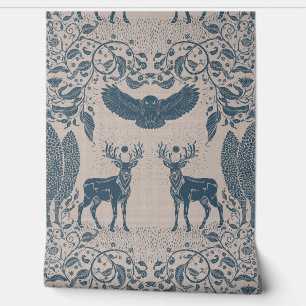 Papel Pintado Corazón de la Selva Azul