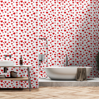 Papel Pintado Corazón rojo