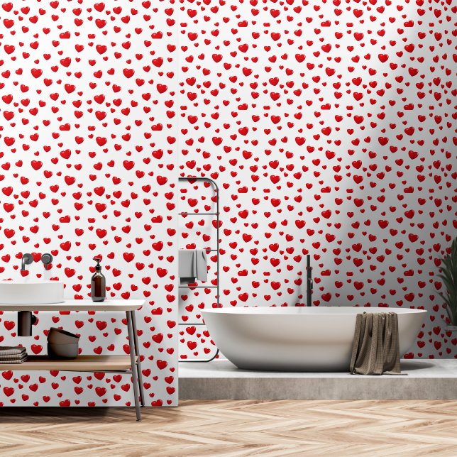 Papel Pintado Corazón rojo (Baño)