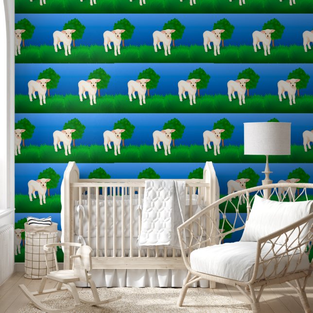 Papel Pintado Cordero pequeño (Niños)