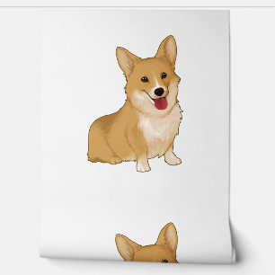 Papel Pintado Corgi sonriente