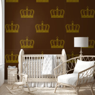 Papel Pintado Corona dorada - real de lujo 1a