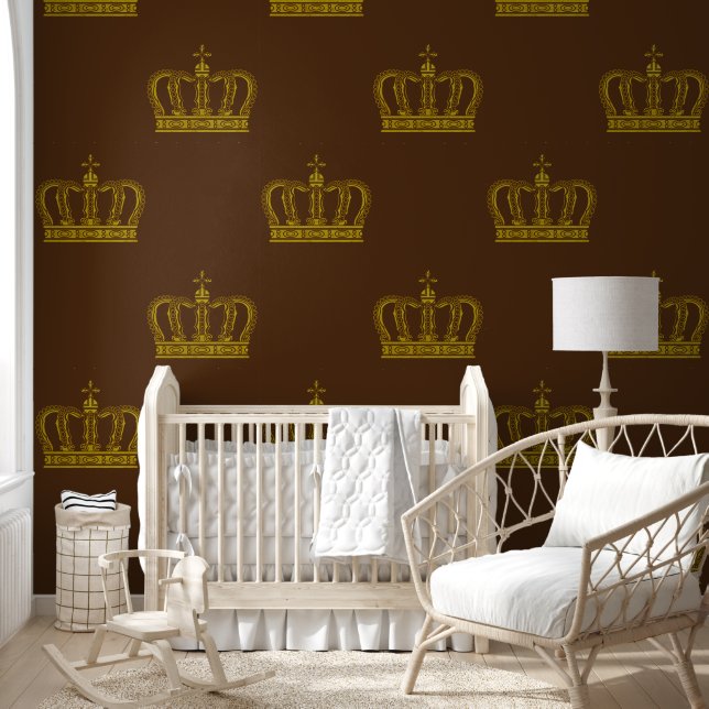 Papel Pintado Corona dorada - real de lujo 1a (Niños)