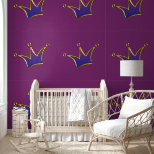 Papel Pintado Corona Personalizado divertida - dorado 2
