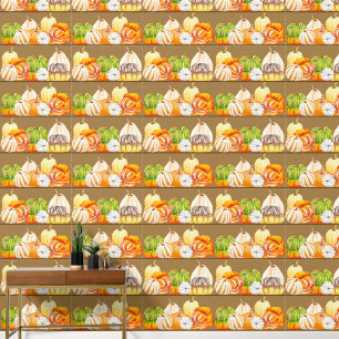 Papel Pintado Cosecha de calabaza en una