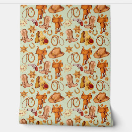 Papel Pintado Country Western Rige Cowboy Gear