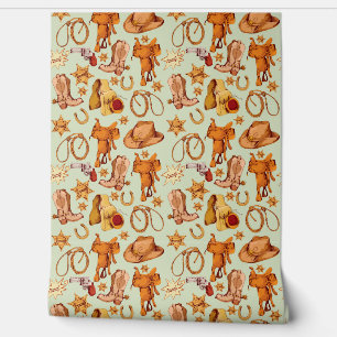 Papel Pintado Country Western Rige Cowboy Gear