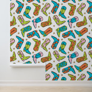 Papel Pintado Cowboy Cowgirl Bostea el patrón occidental