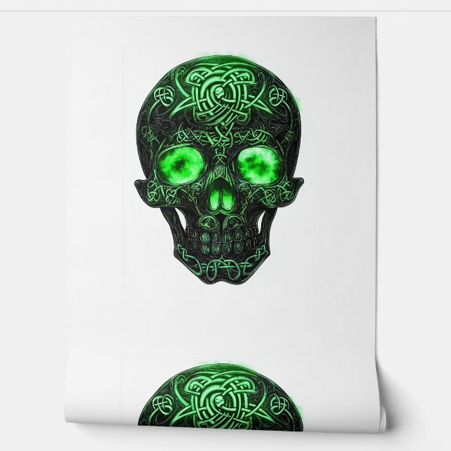 Papel Pintado Cráneo de runa celta (Desenrollar)