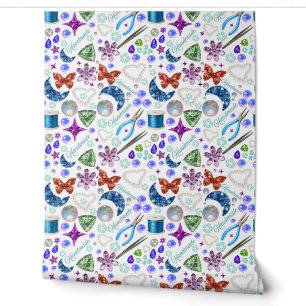 Papel Pintado Creación de joyas y regalos de abalorios para arte