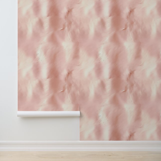 Papel Pintado Cream Rubor Pink Southwest Piel de vaca (Solicitud)