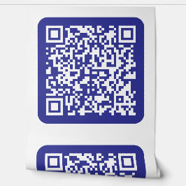 Papel Pintado Crear un código QR escaneado | Azul oscuro editabl