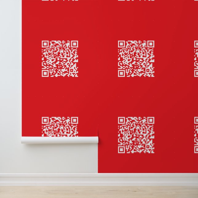 Papel Pintado Crear un código QR rojo analizable (modificable) (Solicitud)