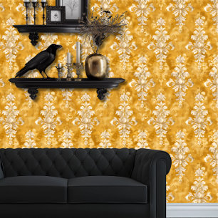 Papel Pintado Crema de Whimsigoth en Gold Elegant