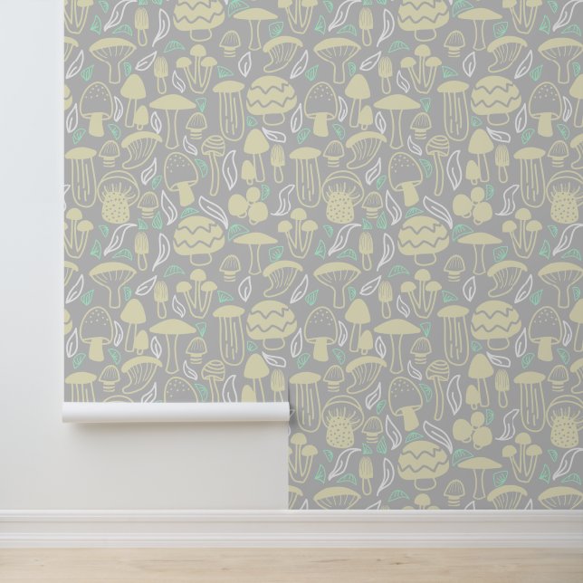 Papel Pintado Crema Gris Champiñón (Solicitud)