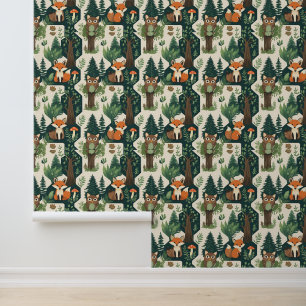 Papel Pintado Criadores de bosque encantados Peel y Stick
