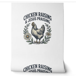 Papel Pintado Crianza de pollos y alabanza a Jesús Gallina vinta