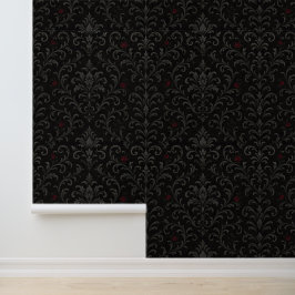 Papel Pintado Crimson Nocturne Bloom Victorian