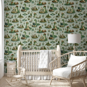 Papel Pintado Criptídeos Acogedores Nessie Monstruo del Lago Nes