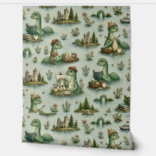 Papel Pintado Criptídeos Acogedores Nessie Monstruo del Lago Nes