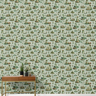 Papel Pintado Criptídeos Acogedores Nessie Monstruo del Lago Nes