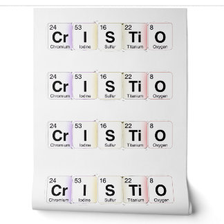Papel Pintado Cristo Elementos Químicos